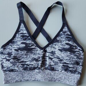 Camo Seamless Bra - Black